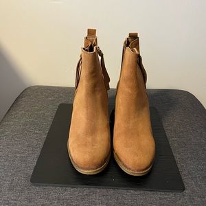 Tan Suede Ankle Booties